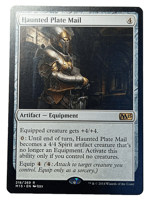 Carta Magic Haunted Plate Mail [m14] Mtg Artifact