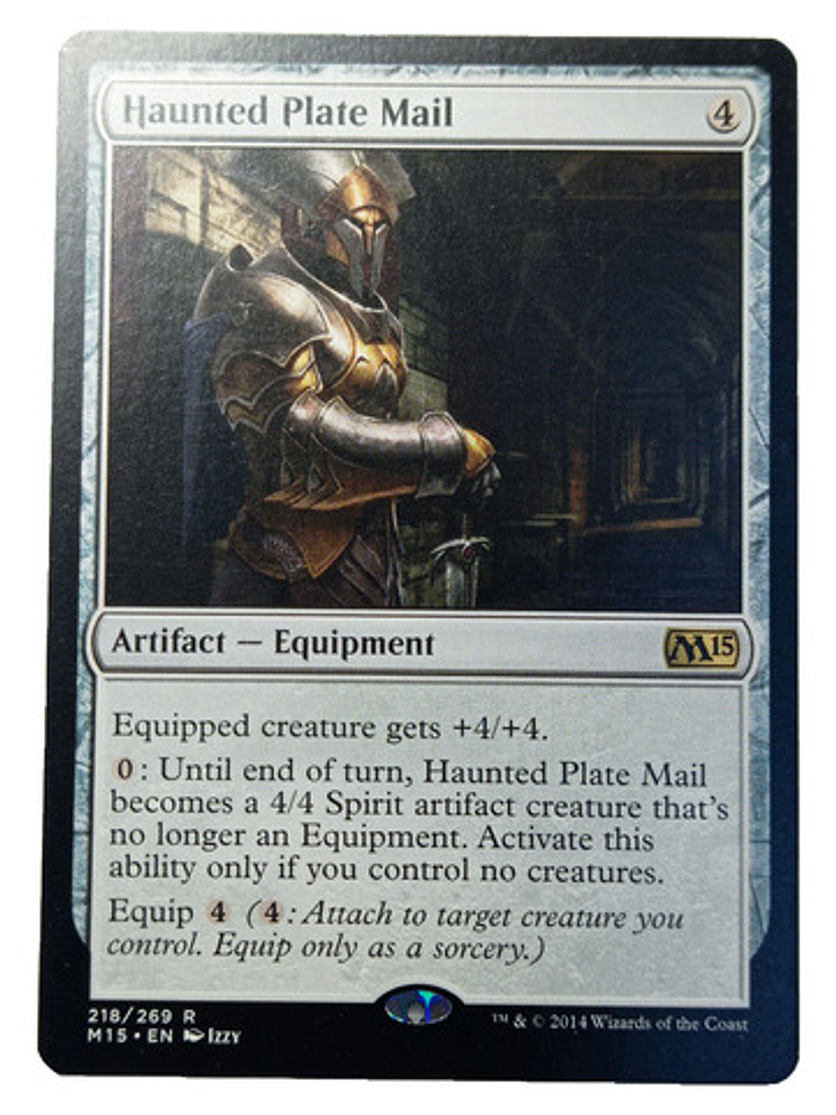 Carta Magic Haunted Plate Mail [m14] Mtg Artifact 1
