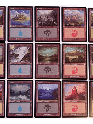 Set 15 Cartas Magic Commander Masters Lands Mtg