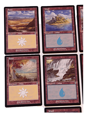 Set 15 Cartas Magic Commander Masters Lands Mtg