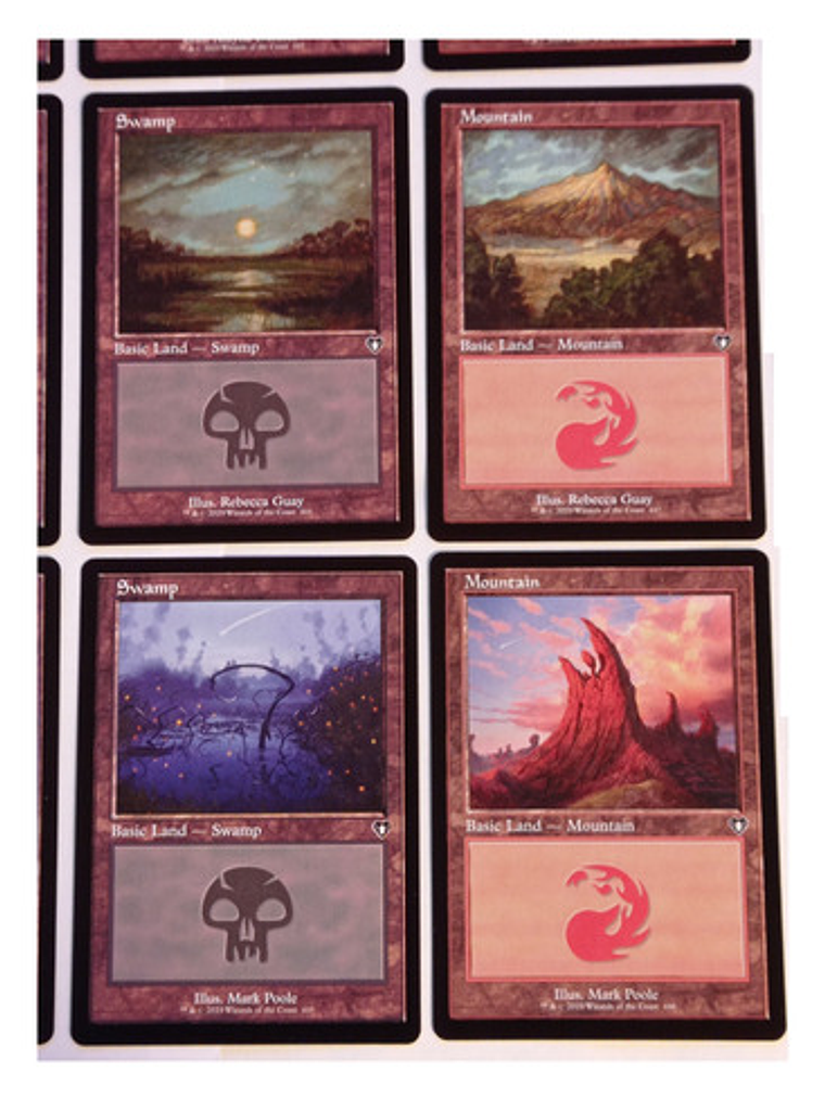 Set 15 Cartas Magic Commander Masters Lands Mtg 5