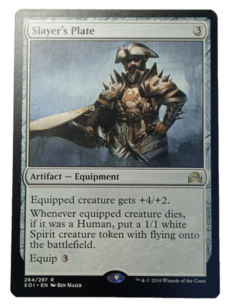Carta Magic Slayer's Plate [shadows Innistrad] Mtg Artifact 1