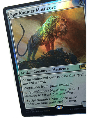 Carta Magic Sparkhunter Masticore (foil) [m21] Mtg Artifact