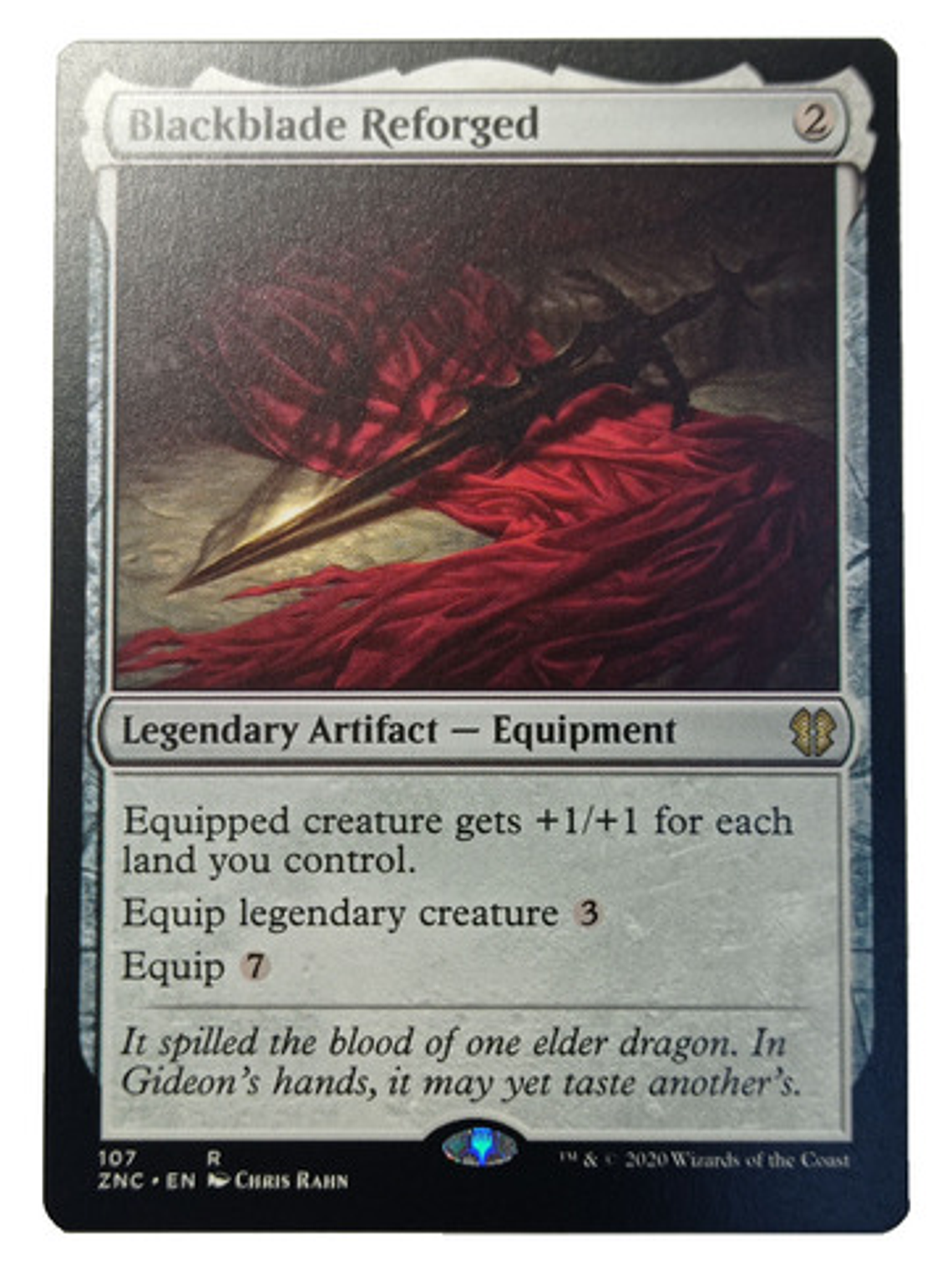 Carta Magic Blackblade Reforged [zendikar Rising] Mtg 1