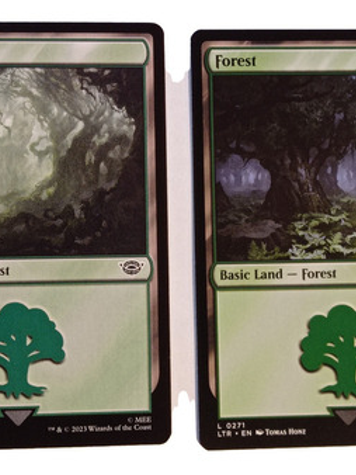 2 Cartas Magic Lord Of The Rings Forest Lands Mtg 1