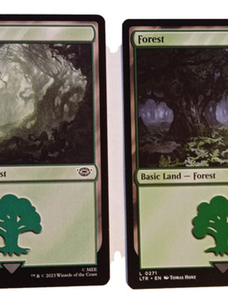 2 Cartas Magic Lord Of The Rings Forest Lands Mtg 1