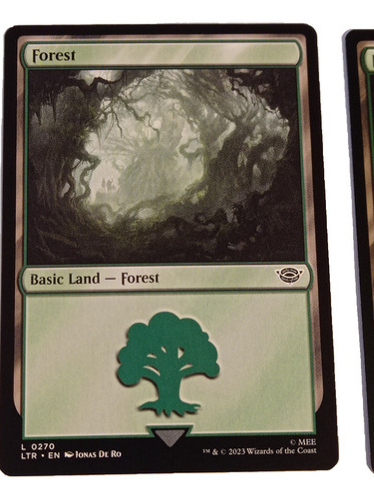 2 Cartas Magic Lord Of The Rings Forest Lands Mtg 2