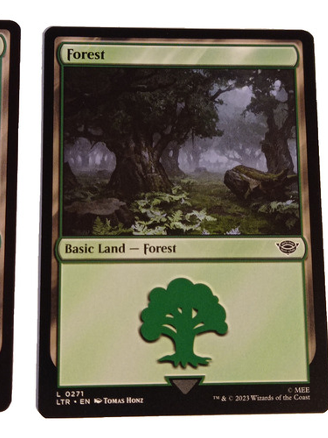 2 Cartas Magic Lord Of The Rings Forest Lands Mtg 3