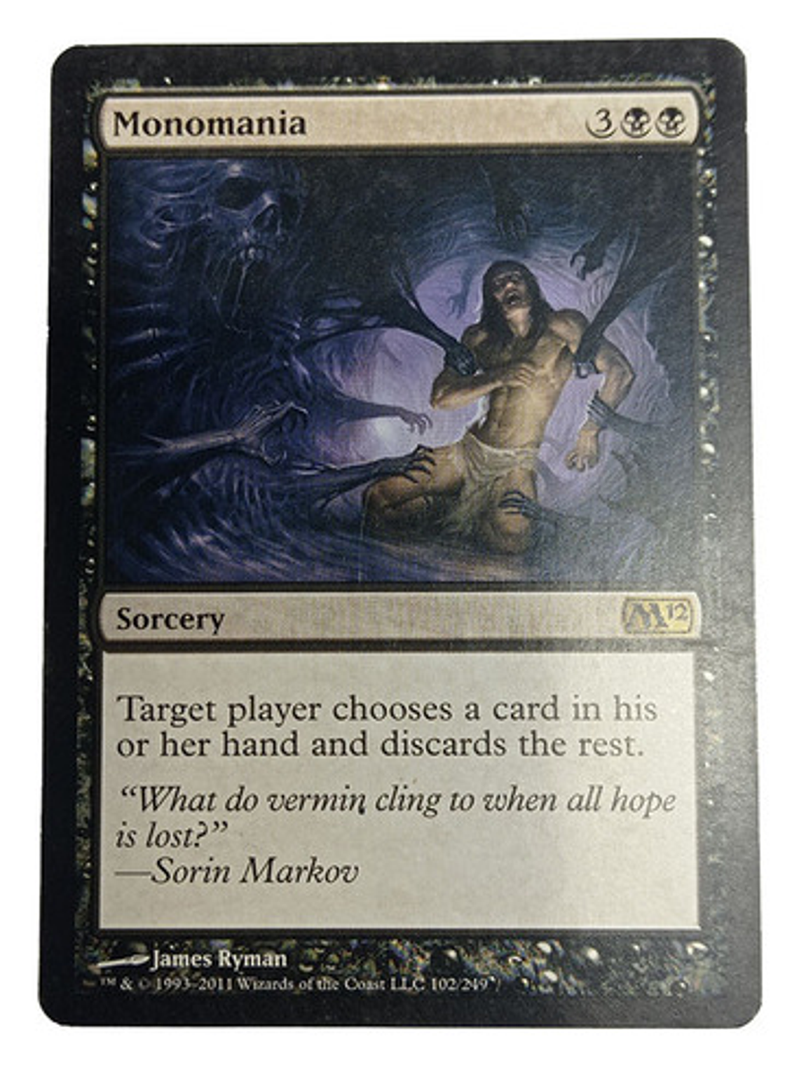 Carta Magic Monomania [m12] Mtg Sorcery 1