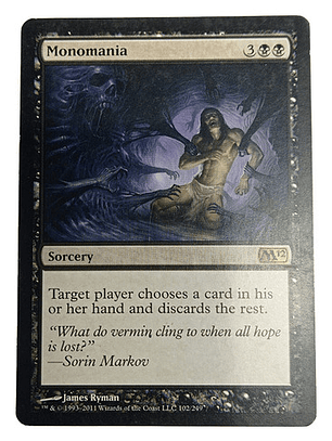 Carta Magic Monomania [m12] Mtg Sorcery