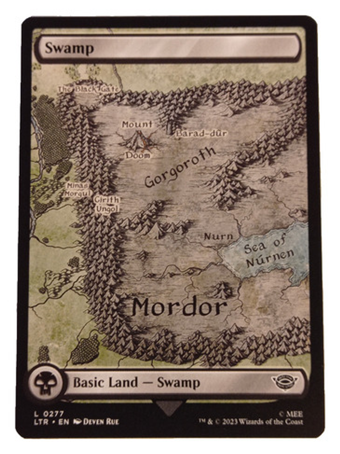 Carta Magic Lord Of The Rings Swamp Land Mtg Lotr 1