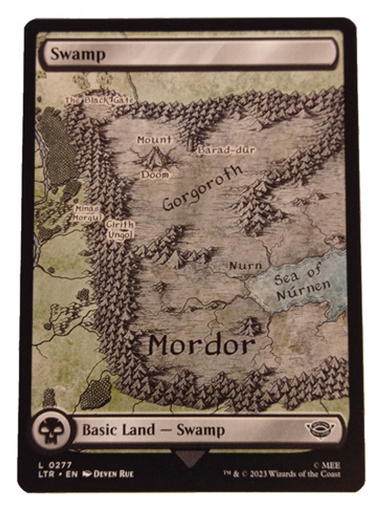 Carta Magic Lord Of The Rings Swamp Land Mtg Lotr 1