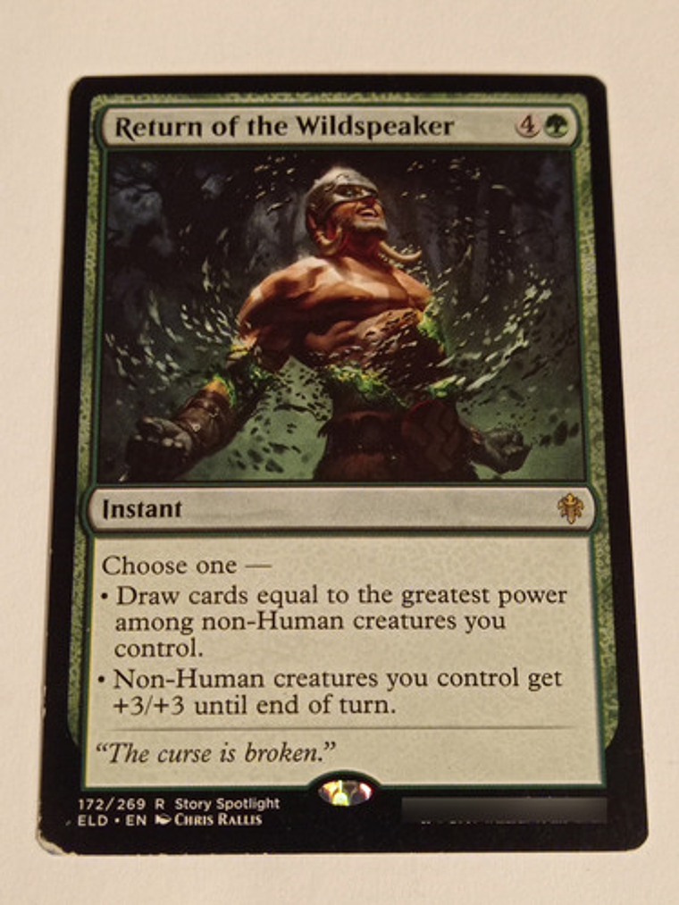Carta Magic Return Of The Wildspeaker [throne] Mtg Instant 1