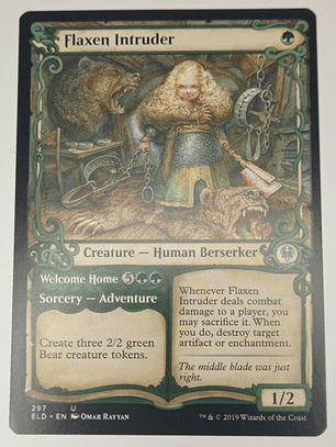 Carta Magic Flaxen Intruder [eldraine] Mtg Human Berserker