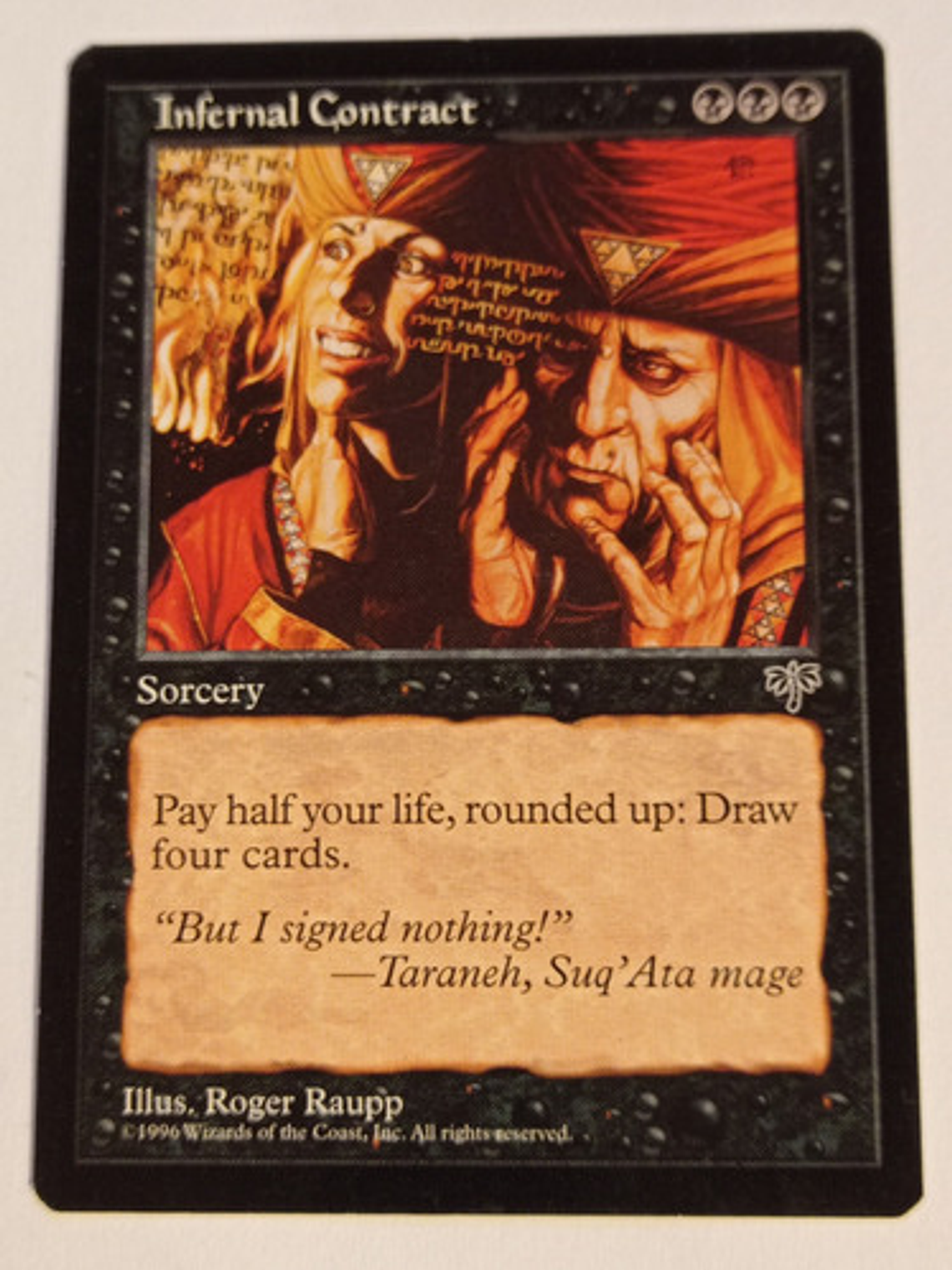 Carta Magic Infernal Contract [mirage] Mtg Sorcery 1