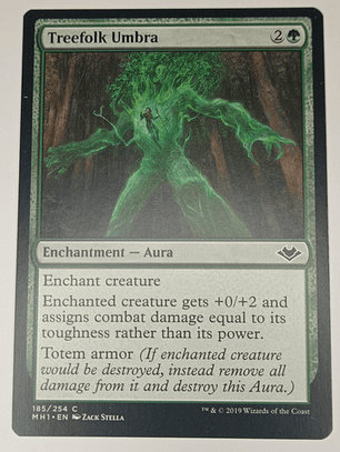 Carta Magic Treefolk Umbra [modern Horizons] Mtg Enchantment