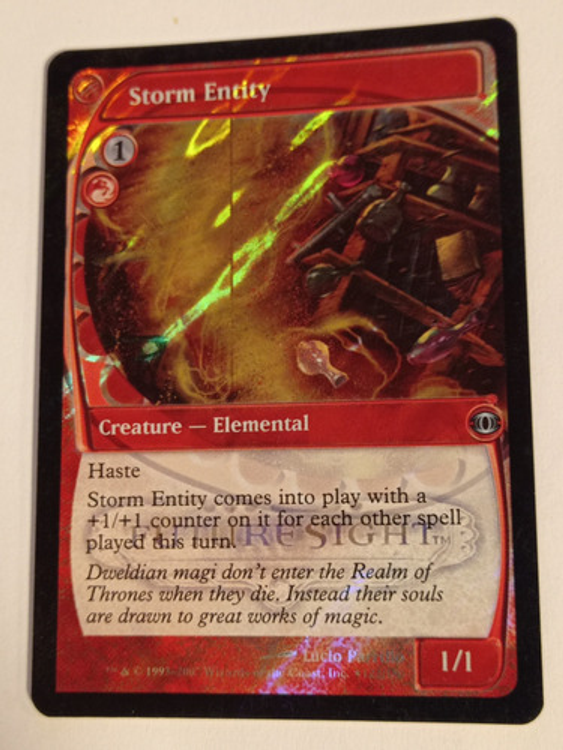 Carta Magic Storm Entity (foil) [future Sight] Mtg Elemental 2