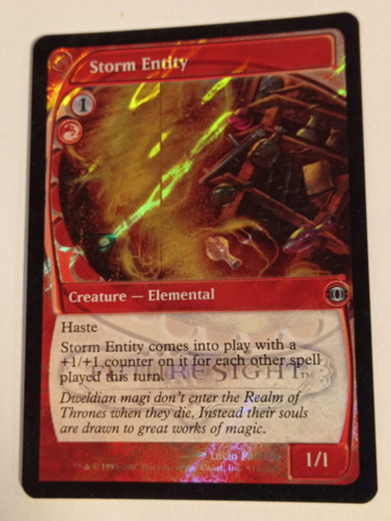 Carta Magic Storm Entity (foil) [future Sight] Mtg Elemental 2