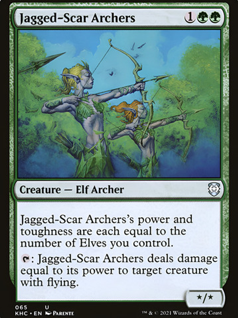 Carta Magic Jagged-scar Archers [kaldheim] Mtg 1