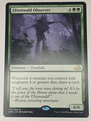 Carta Magic Ulvenwald Observer [eldritch Moon] Mtg Treefolk