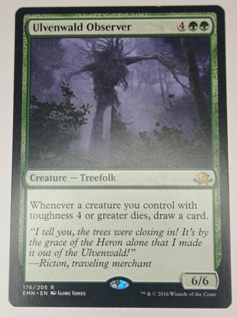 Carta Magic Ulvenwald Observer [eldritch Moon] Mtg Treefolk 1