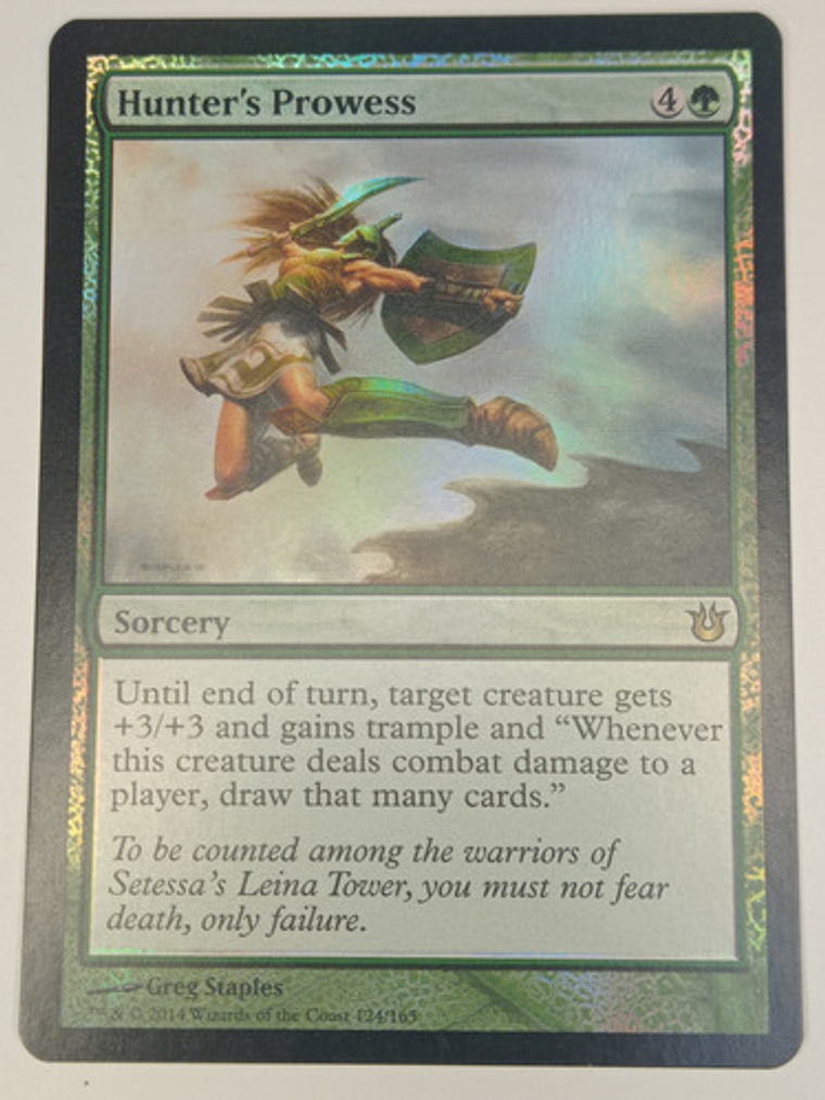 Carta Magic Hunter's Prowess (foil) [born Gods] Mtg Sorcery 1