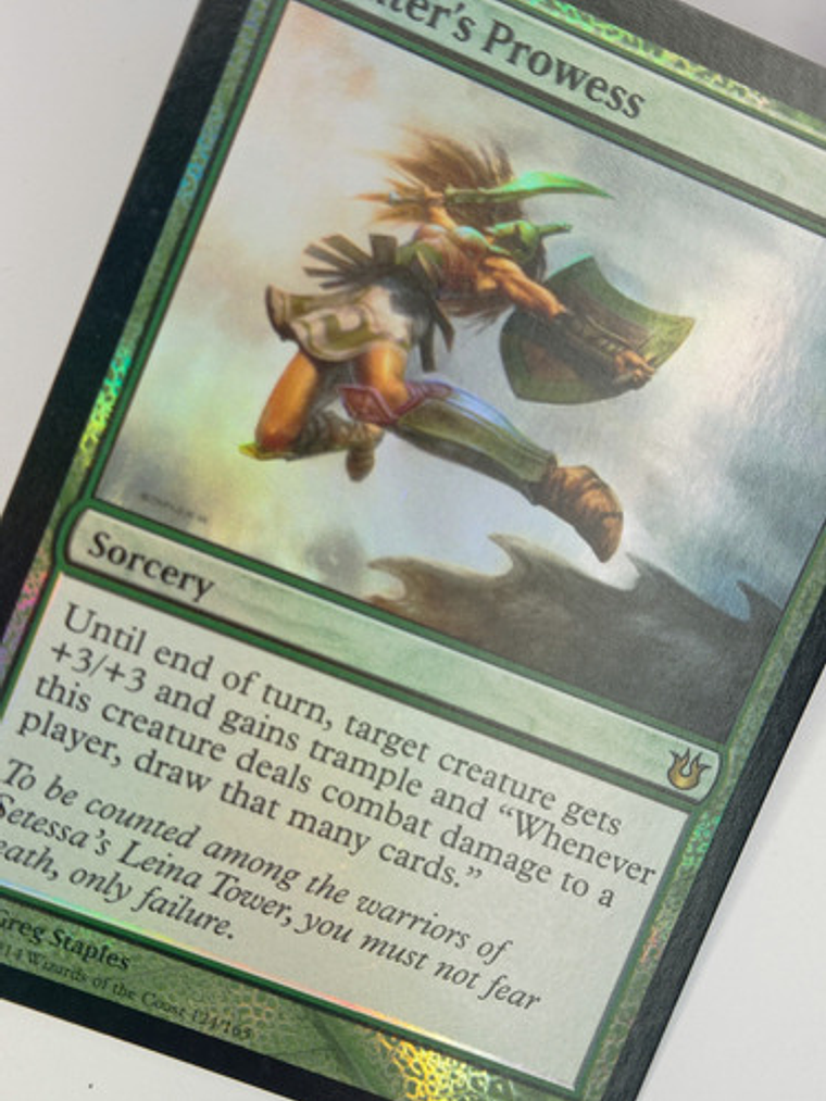 Carta Magic Hunter's Prowess (foil) [born Gods] Mtg Sorcery 2