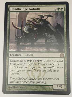 Carta Magic Deadbridge Goliath [return Ravnica] Mtg Insect