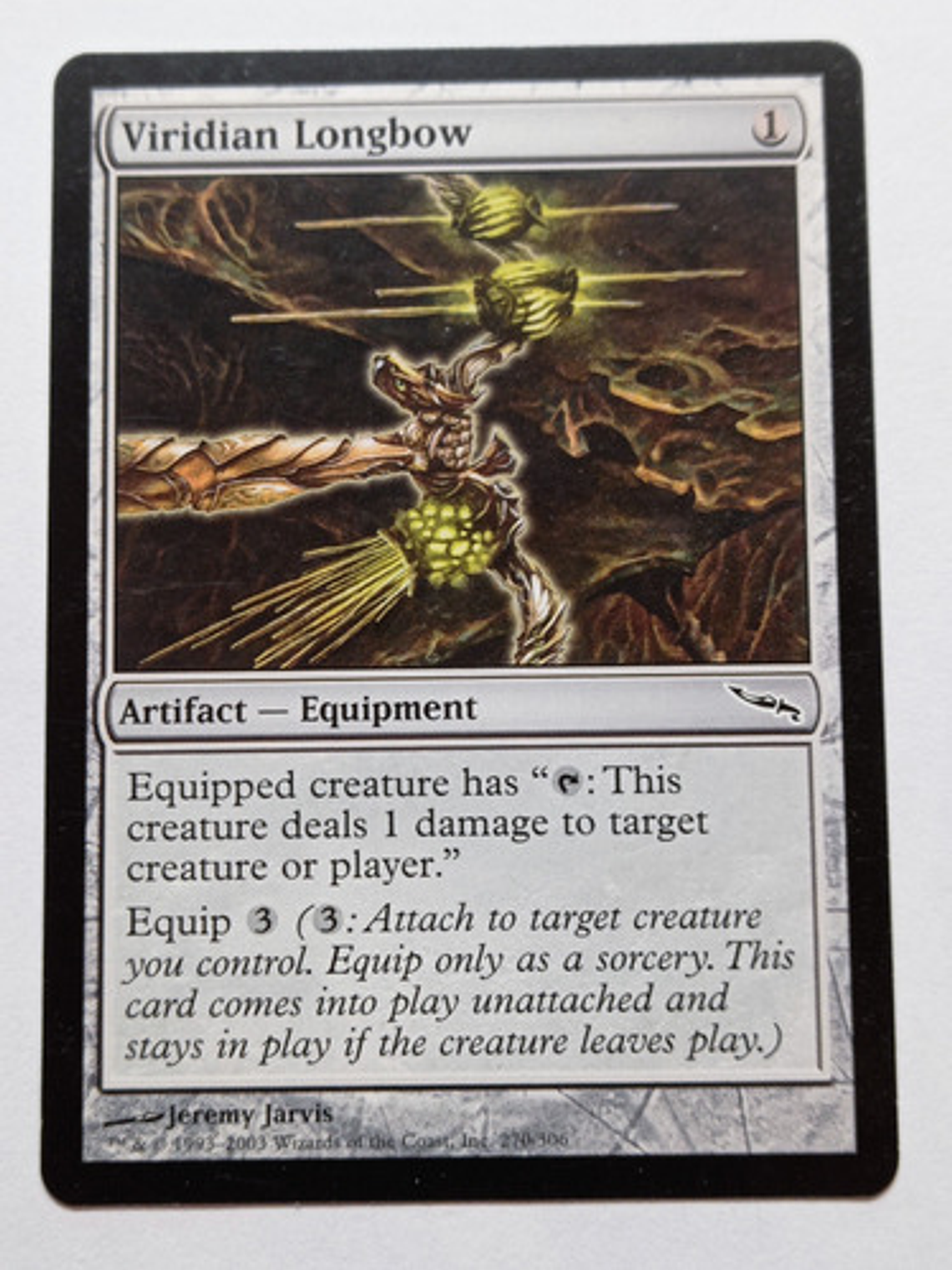 Carta Magic Viridian Longbow 2003 Mirrodin Mtg 1