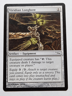 Carta Magic Viridian Longbow 2003 Mirrodin Mtg