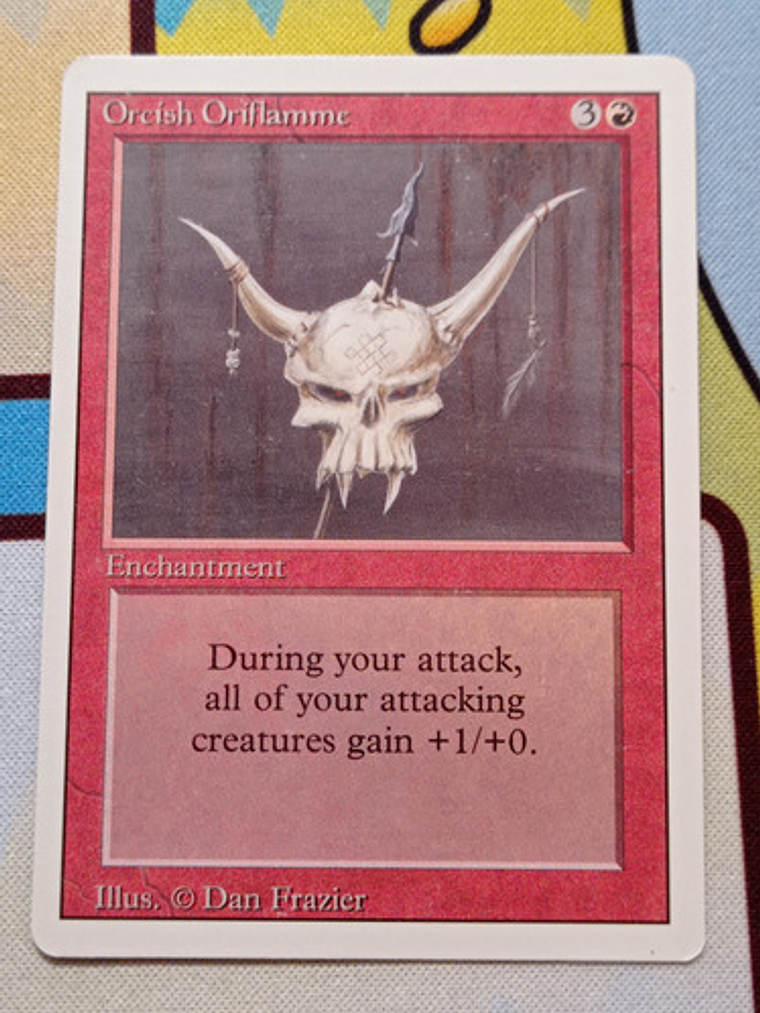 Carta Magic Orcish Oriflamme 1994 Revised Ed Mtg 1