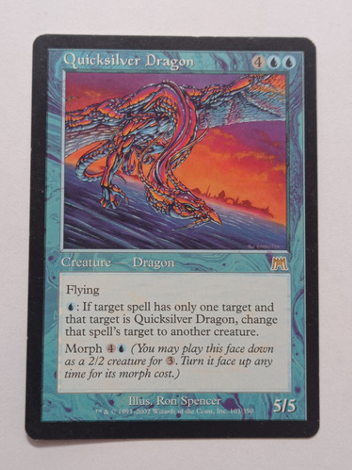 Carta Magic Quicksilver Dragon 2002 Onslaught Mtg 1