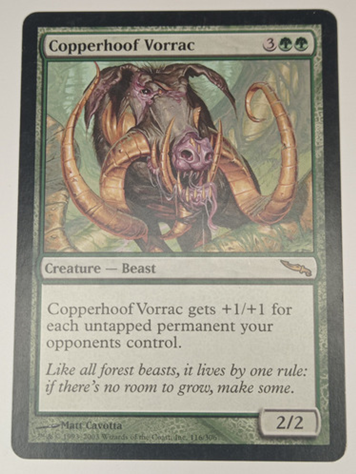 Carta Magic Copperhoof Vorrac [mirrodin] Mtg Instant 1