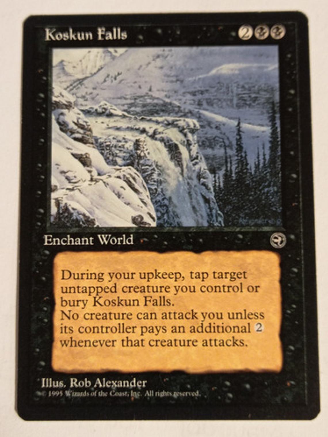Carta Magic Koskun Falls [homeland] Mtg Enchant World 1