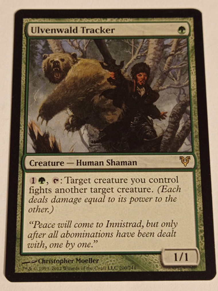 Carta Magic Ulvenwald Tracker [avacyn Restored] Mtg Shaman 1