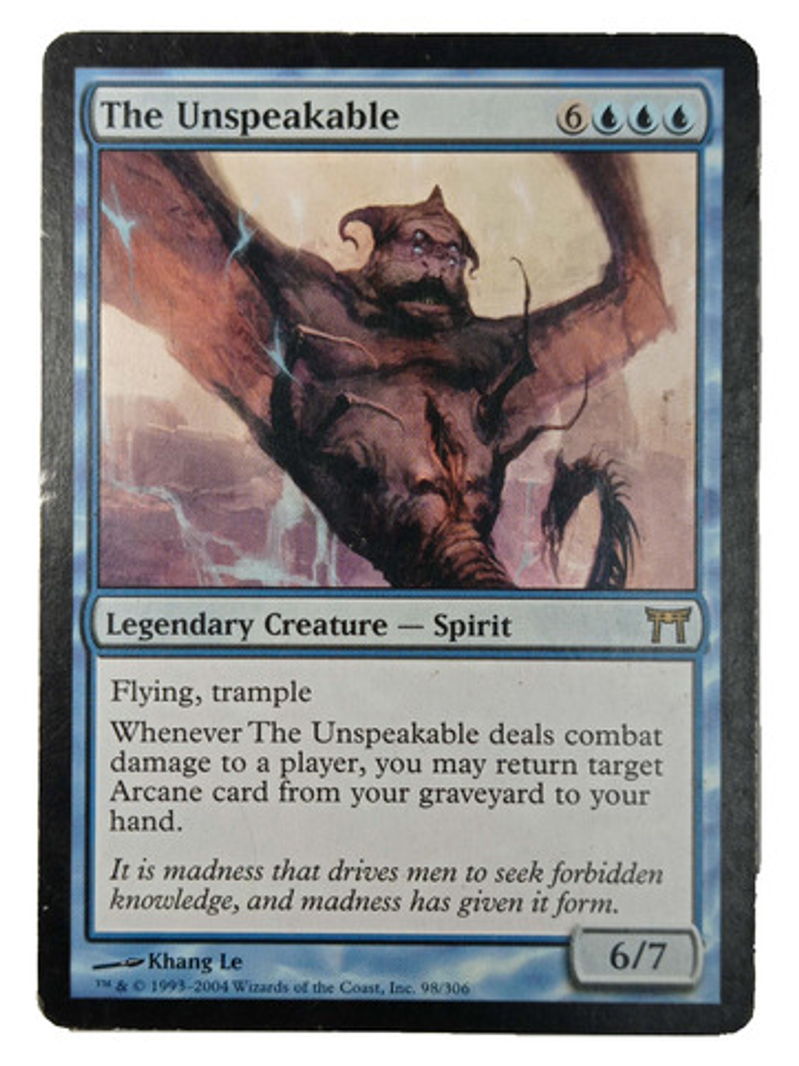 Carta Magic The Unspeakable [kamigawa] Mtg Spirit 1