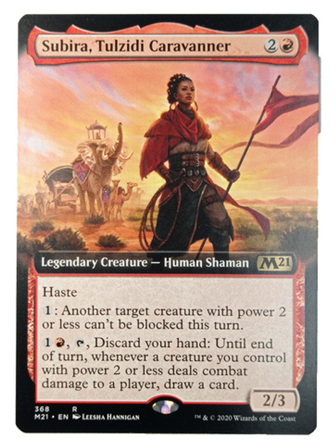 Carta Magic Subira Tulzidi Caravanner (ext) [m21] Mtg Shaman 1