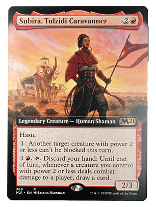 Carta Magic Subira Tulzidi Caravanner (ext) [m21] Mtg Shaman