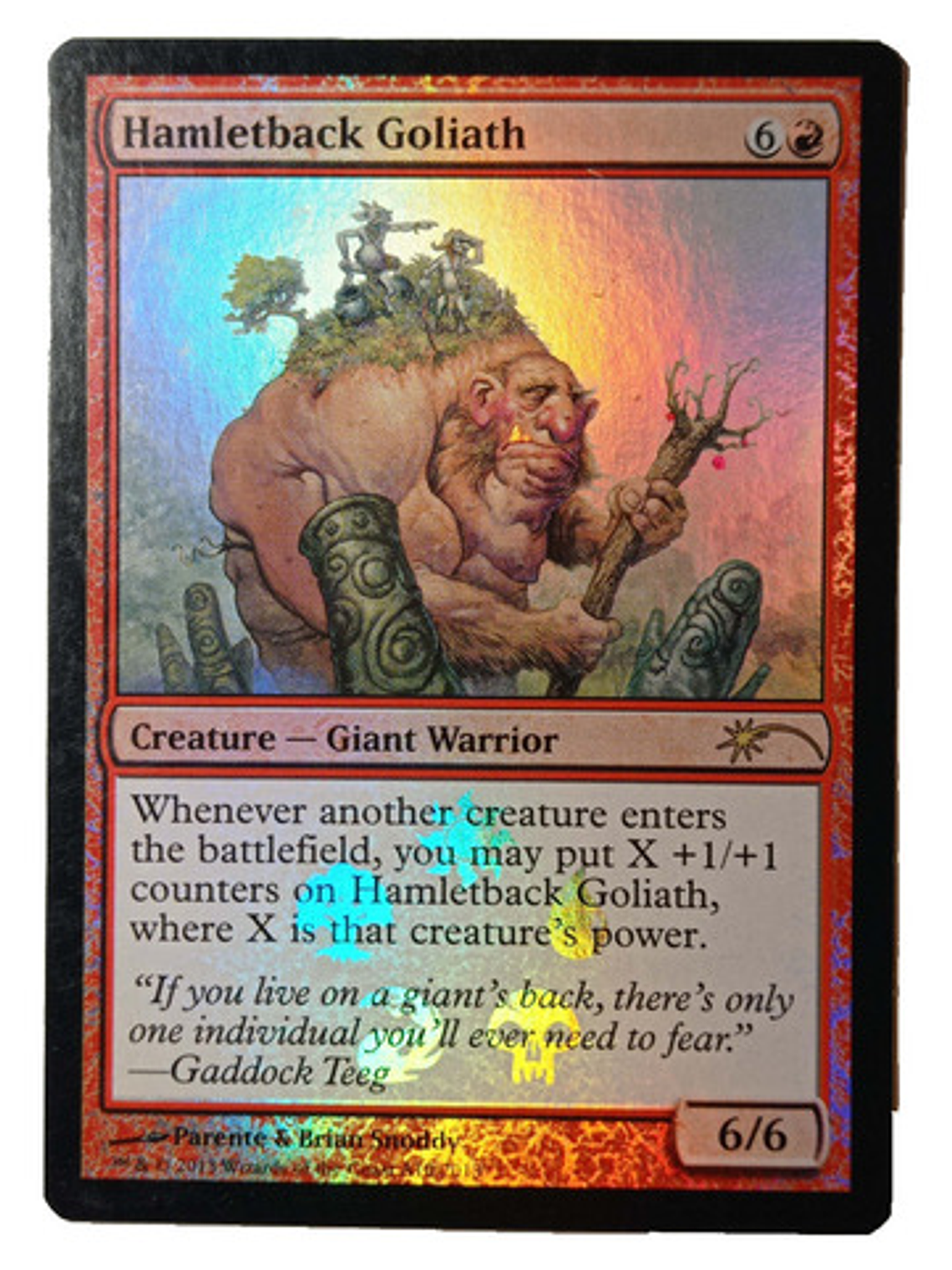 Carta Magic Hamletback Goliath (foil) [promo] Mtg Giant 1
