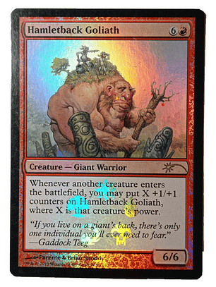 Carta Magic Hamletback Goliath (foil) [promo] Mtg Giant