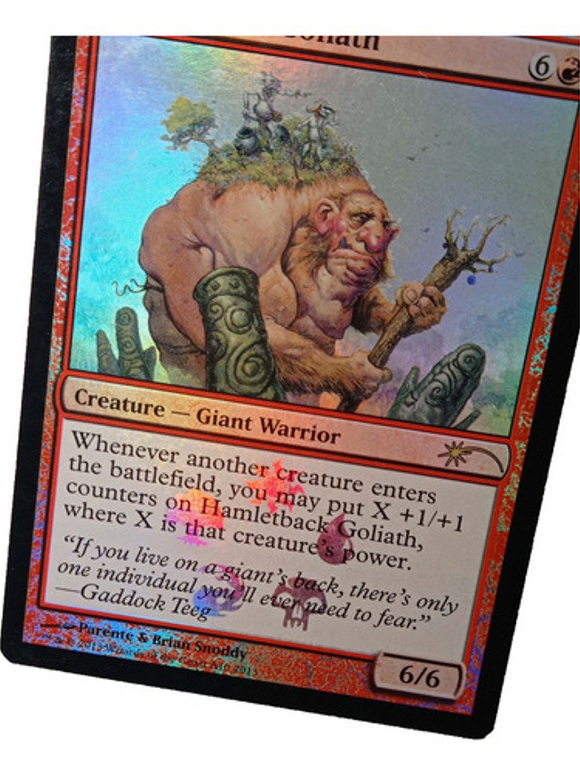 Carta Magic Hamletback Goliath (foil) [promo] Mtg Giant 2