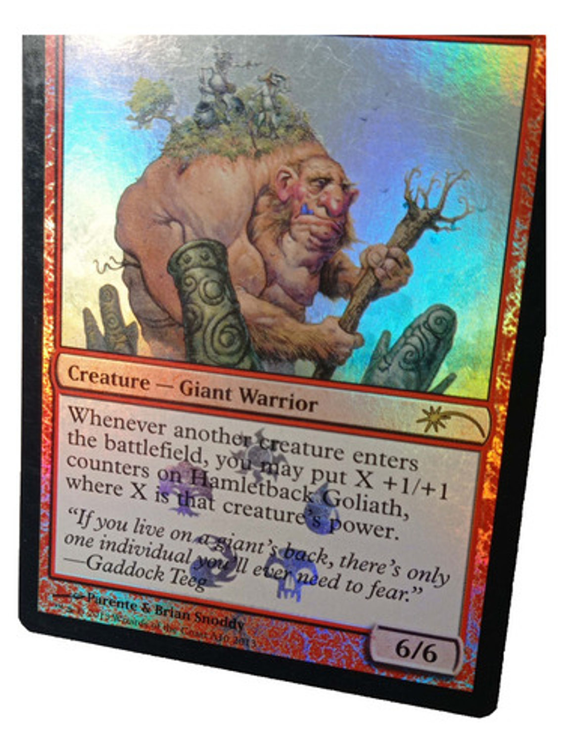 Carta Magic Hamletback Goliath (foil) [promo] Mtg Giant 4