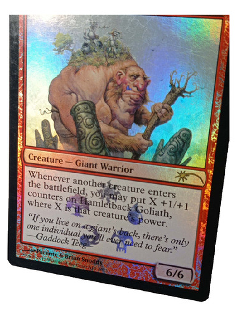Carta Magic Hamletback Goliath (foil) [promo] Mtg Giant 4