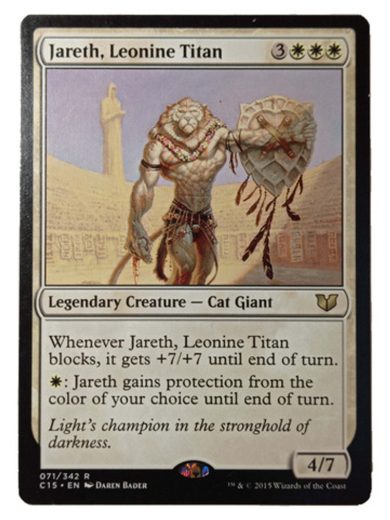 Carta Magic Jareth, Leonine Titan [c15] Mtg Cat Giant 1
