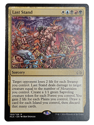 Carta Magic Last Stand [planechase Anthology] Mtg Sorcery