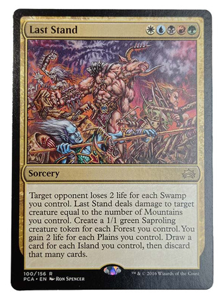 Carta Magic Last Stand [planechase Anthology] Mtg Sorcery 1