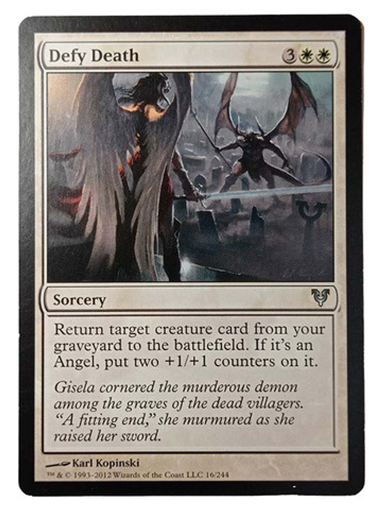 Carta Magic Defy Death [avacyn] Mtg Sorcery 1