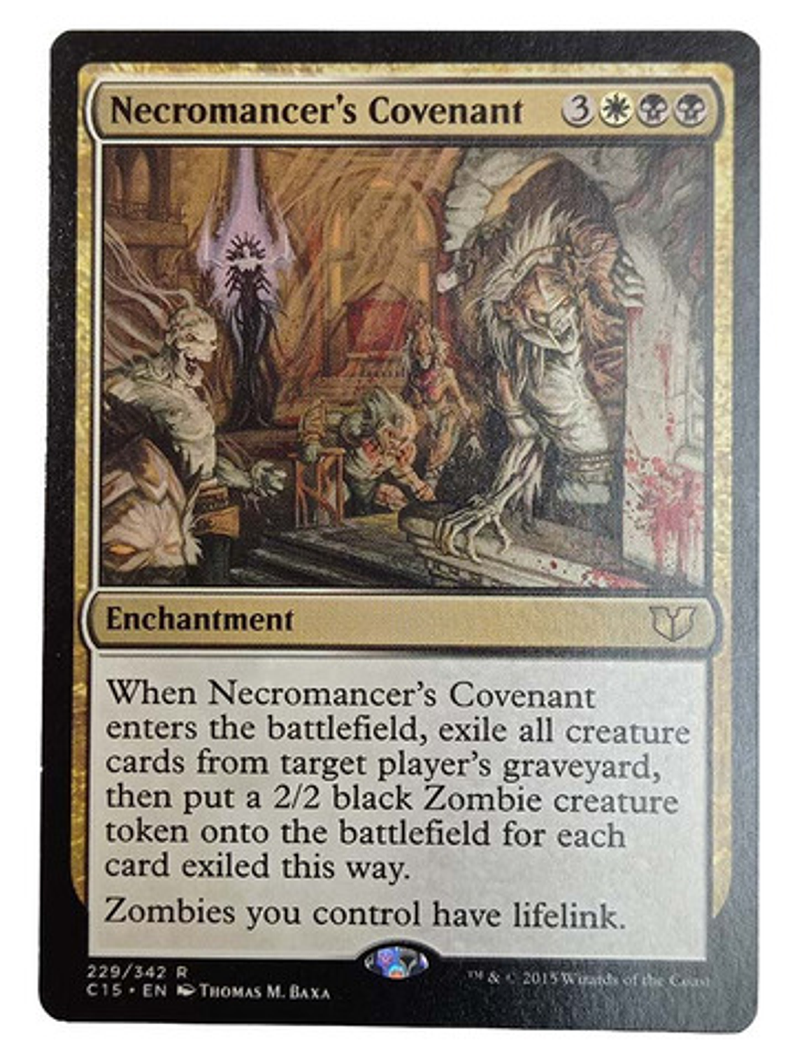 Carta Magic Necromancer's Covenant [c15] Mtg Enchantment 1