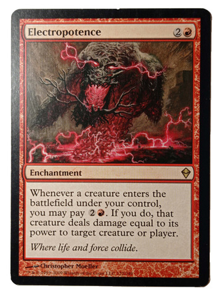 Carta Magic Electropotence [zendikar] Mtg Enchantment 1