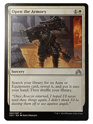 Carta Magic Open The Armory [innistrad] Mtg Sorcery